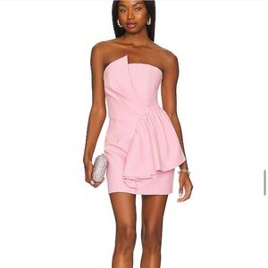 Elliatt Pink Strapless Mini Dress